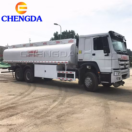 5000liters 20000liter Air Filter Sinotruk HOWO Fuel Oil Tank Truck for Sale