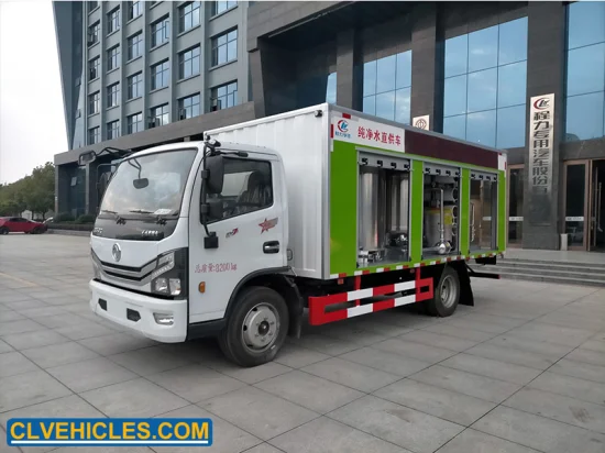 Caminhão móvel do filtro de água da osmose reversa do caminhão do tratamento da purificação de água